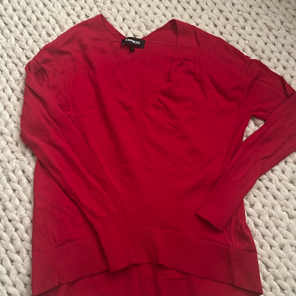 Express red sweater
